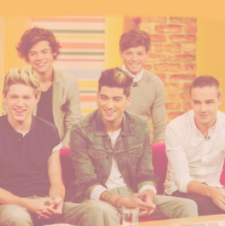 British. Irish. Louis. Zayn. Liam. Niall. Harry. X-Factor. Vocal Group. Yeah that's One Direction!