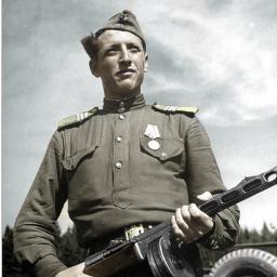I am Nikolai Koslov. I fought the Fascists at Leningrad and now I fight splicers down in Rapture with Sasha, my PPSh #BioshockRP Adopted daughter: @LSister_