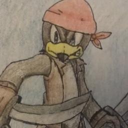 Ever meet a real pirate? I be Bastion, leader of the Babylon Fliers! Me crew and I have pillaged countless places dry, so hand over yer valuables! ( #OC #RP)