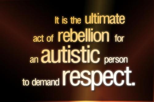 AutismAwesome's profile picture. Autistic and awesome. Yes, I'm autistic and I demand respect not only for myself but for other women/men/trans on the spectrum.