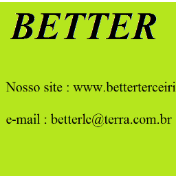A Better atua no mercado de limpeza, conservação , controle de acesso (portaria) e zeladoria desde 1987 e possui uma vasta carteira de cliente, distribuídos.