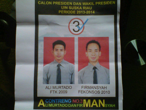 ali_firmanAMAN's profile picture. Aman untuk nuansa baru, Aman untuk gerakan baru, Aman untuk BEM yang baru ! Bismillah, tanggal 23, bawa KTM,Contreng no.3 !