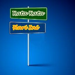 Katakatahariini's profile picture. Seputar kata - kata yang muncul hari ini dan untuk kita lakukan. Follow @katakatahariini semoga bermakna.