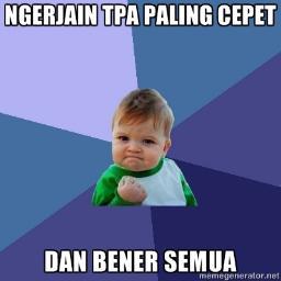 Tempat Diskusi Tentang Tes Potensi Akademik | tanya soal mention pake hastag #soal | email: tespotensiakademik@hotmail.com :)