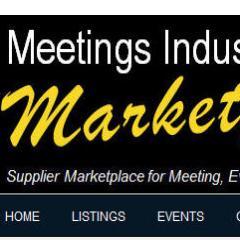 Meetings Industry Marketplace will showcase CVBs, Venues, Hotels, Exhibit Cos, Speakers, Caterers and other suppliers to the Meetings & Events Industry.