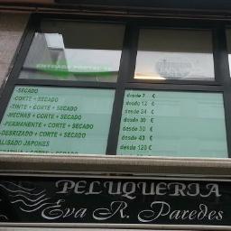 peluquería eva paredes, situada en la calle alcalde lens, zona calle barcelona, buen ambiente, buenos preciosos y excelente trato.