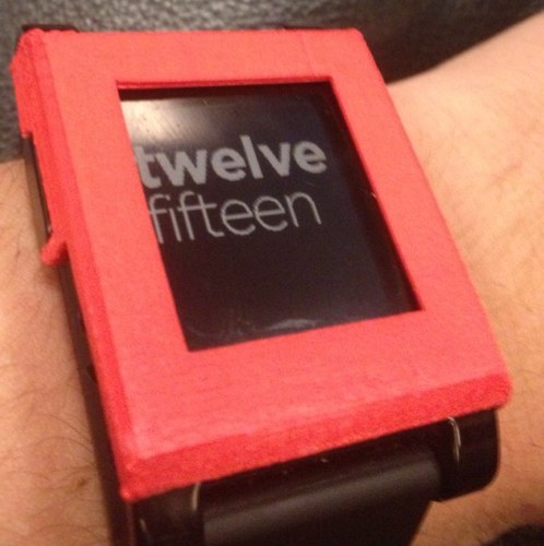 Interchangeable 3D printed covers for your Pebble Watch