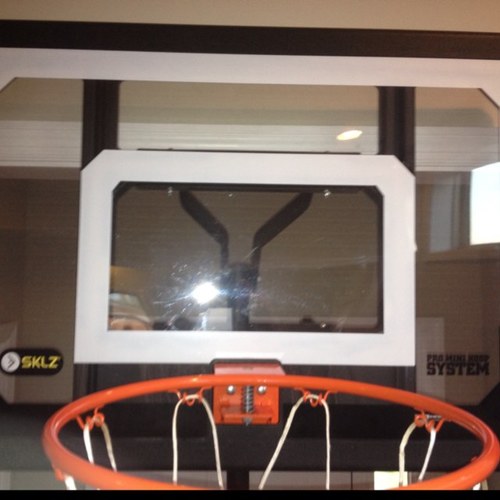 Bring you the Mini hoop shot of the day... Every day. #ballislife #sklzminihoop