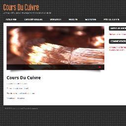 Retrouvez toute l'info, l'actu et le cours du cuivre en direct sur http://t.co/BgMmZCCa9T ★ ★ ★ Un portail complet entièrement dédié à ce métal de plus en plus