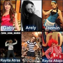 amo a gaby mas pero tambien a jazmin arely las amo son las que  me hacen sonreir