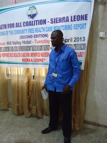 David Joseph Allieu, National Coordinator, Civil Society Advocacy Network on Climate Change and the Environment Sierra Leone (CAN-SL). A Civil Society Activist