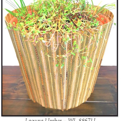 wpwraps's profile picture. Planter Wrap Designs (patent pending) All natural woven wood and bamboo decorative Wraps that surround the planter pot and drain pan. Apply in 30  seconds.