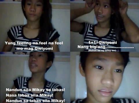 Sa mga baklang may balak mag-gwiyomi, magsara ng pintuan pag may time. hehehehe.