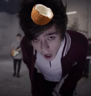 hi, we basically photoshop things on frankie cocozza's head, bye