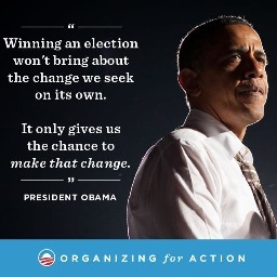 Together we are the tools, knowledge, networks and volunteers to fight & enact legislation on issues Americans voted for in 2012.