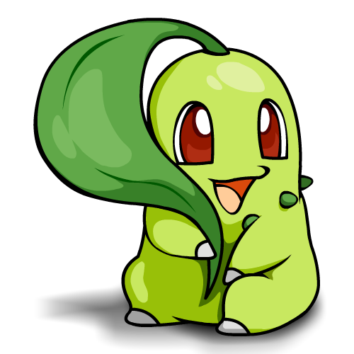 Chikorita salvaje. Aún sigo buscando a mi entrenador o entrenadora perfect@.