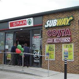 Your friendly, 24hr independent SPAR forecourt, offering: SPAR store, BP Fuel, Jetwash, Car vac, Subway, Costa Coffee, Hot food, Off Licence, Paypoint, Lotto