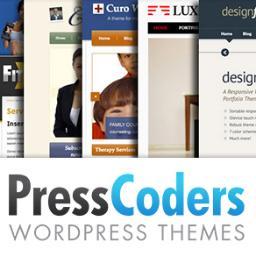 We develop professional WordPress themes. PressCoders was founded by @dgwyer.
