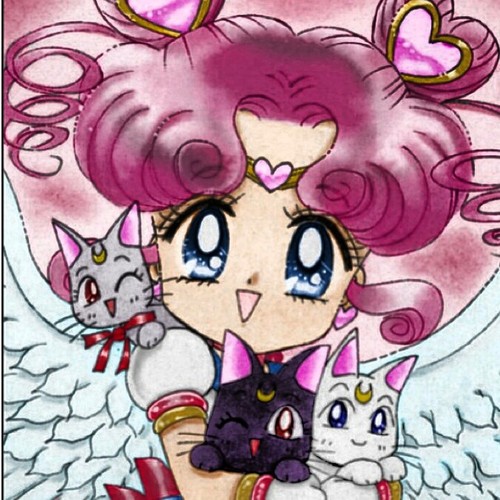 chibi? I'm a adorable little girl . I am living with usagi aka sailor moon. I love her and the sailor scouts . there all like family to me ♥ :)