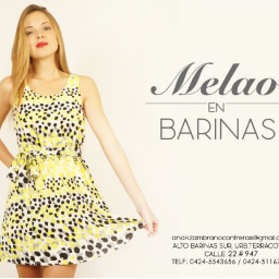 Ya llego a la Ciudad de Barinas la moda Melao; Tops, Vestidos, Pantalones, shorts, Chaquetas, Carteras y Accesorios. Una nueva moda que conquistara la Ciudad.