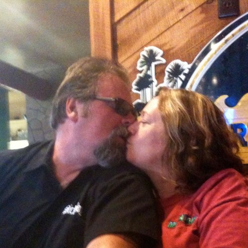 I love my family. I like to ride motorcycles. I love my husband, he's awesome.
