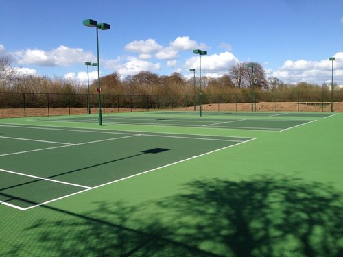 Tennis court installations