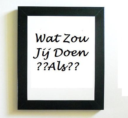 Wat zou jij doen als: verteld allemaal momenten in je leven en wat jij zou doen in die situatie,geef antwoord op de vragen die ik geef en word geRT follow back!