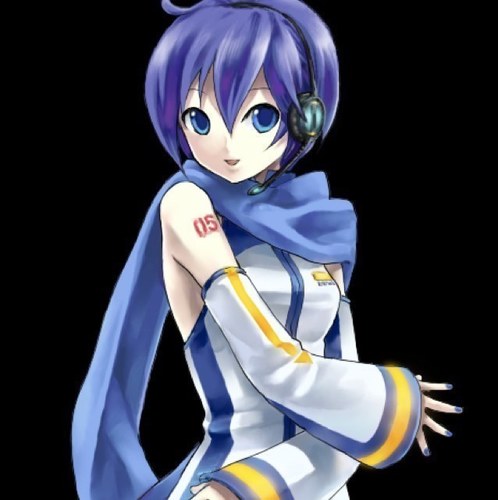 I'm Kaiko Shion. I'm Vocaloid 05, little sister of Kaito Shion. I'm usally shy, but also kind. I love Ice Cream, singing, and my brother. Age: 16. #Single. RP