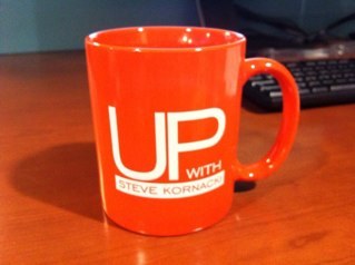 The kinda, sort of, but not really official twitter feed of the UP With STEVE coffee mug!