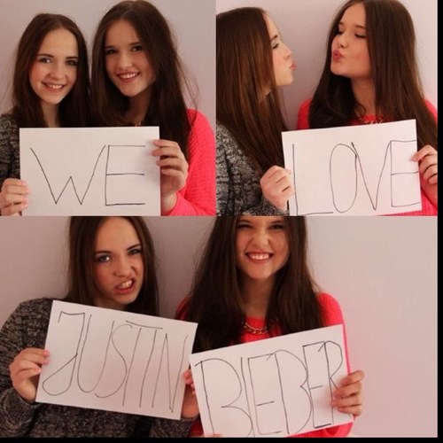 we are leo & pauli, we're from germany & we don't stop following our dream to see him, cause we believe in it! never say never, 02.04.2013❤