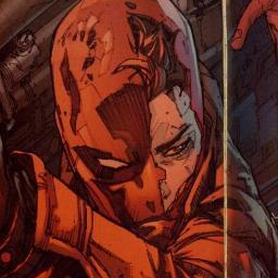 Drenched in darkness, gliding on waves of shrapnel bullets and blood, his name? Jason Todd, Red Hood, leading his way to redemption. {#Outlaw - RP - MV}
