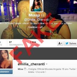 Attention Emilia n'a pas twitter. Le twitter Emilia_Cheranti est un FAKE. 
D'ailleurs son vrai instagram est MiaCherantiLopez et pas Emilia_Cheranti .