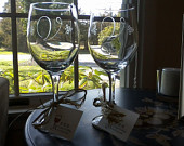 Customized glassware that will add style and class to any event. Always available at eastendetching@yahoo.com