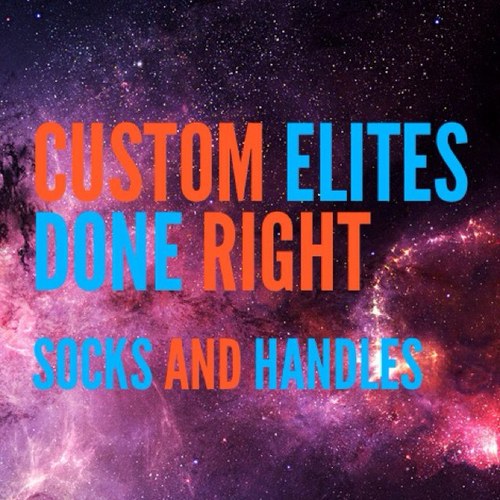 Your one stop shop for custom elite socks. We do anything you guys want. Email us at socksandhandles@gmail.com for more information.