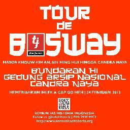 TourDeBusway's profile picture. Tour de Busway | Berwisata ramah lingkungan, mempelajari sejarah sambil naik bus Transjakarta. CP: 0818.0807.3636