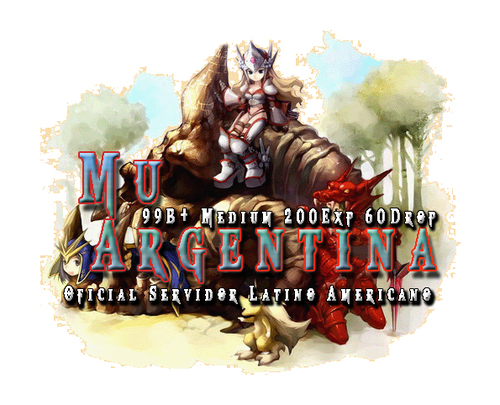 MuArgentina1's profile picture. Servidor Mu-Argentina Oficial Servidor Latino America Presente Servidor Medium Clasico 99B+ Exp: 200x Drop: 60% Proximamente