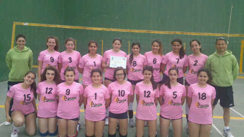 Equipo Femenino del C.D LA FUENSANTA. Con muchas victorias por delante.