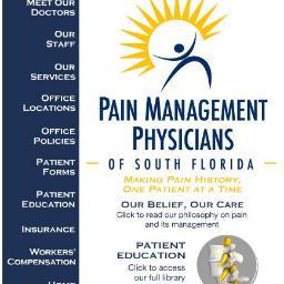 • Board Certified in Anesthesiology 
• Board Certified in Pain 
Management 
• Fellowship Trained in Pain 
Management
