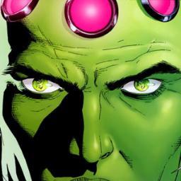 Brainiac. An extraterrestrial android. Responsible for shrinking and stealing Kandor, the capital city of Superman's home planet Krypton