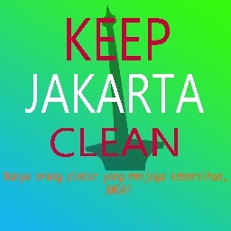 Mari peduli dan tunjukan aksimu untuk menjaga Jakarta tetap bersih dan indah serta bebas dari banjir dan sampah. Kalau bukan kita,siapa lagi?