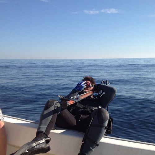 Diving and fishing living the gulf coast salt  life..