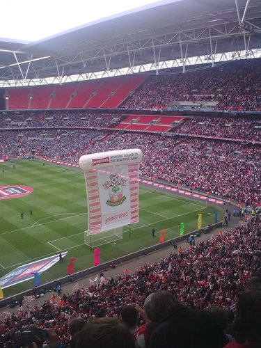 massive saints fan but now live in north Wales.