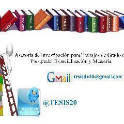 Equipo especializado en asesoría y elaboración de tesis de grado (Pregrado, postgrado,maestría)  e-mail: tesisde20@gmail.com Tlf.4149324568