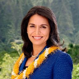 Former Rep. Tulsi Gabbard proudly represented Hawai‘i's 2nd Congressional District from the 113th through the 116th Congresses (Jan. 2013-Jan. 2021)