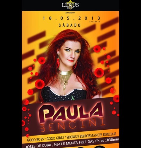 Dia 18/05/2013 Lexus Party evento oficial da II Parada LGBT de  Maringá na boate Porto Cafe. Com Paula Bencine cantora dos hit Masochist, 4 djs...