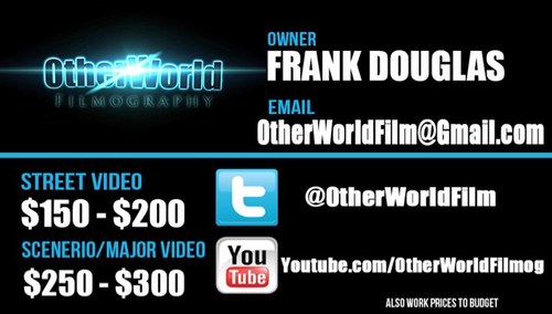 Local film editor, director, and of course filmer, hit us up for quality videos at a convienient price!