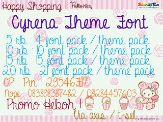 CGThemeFontShop ♥ Sell Font, Theme. CP : 083898387482.   : 29456F17. http://t.co/RdPeiDD7DZ Seller ? Reseller ? Are very welcome ☺