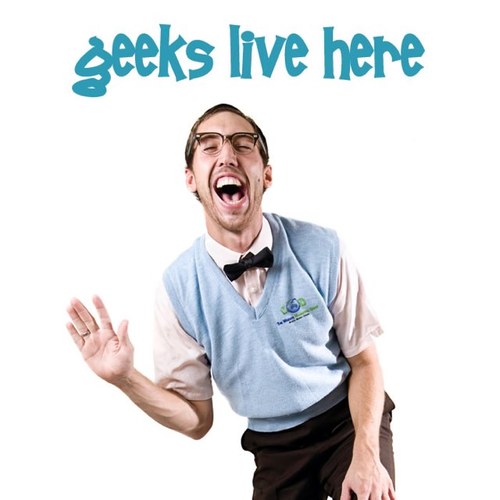 I'm that clumsy, awkward nerd.