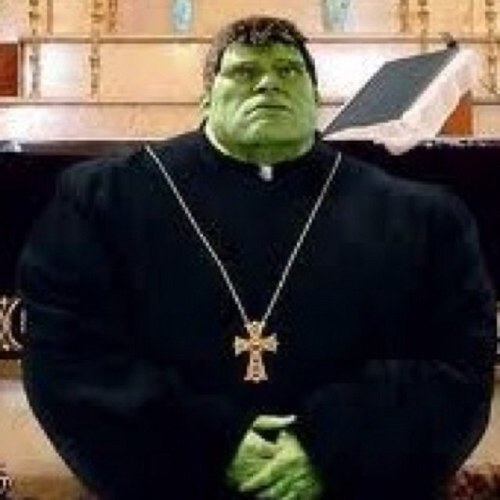 HULK ANOINTED TO SMASH! HULK NO LOVE BAD PEOPLES.  DEVIL MAKE HULK ANGRY!!! HULK LOVE JESUS!!! YOU LOVE JESUS TOO OR HULK SMASH!!!