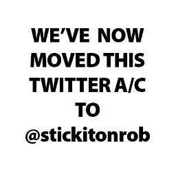 THIS TWITTER ACCOUNT IS NOW DORMANT. We're now to be found at @stickitonrob. Weddings/private parties/corporate info